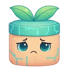 Ilustración de Creamy mostrando una piel seca, jugosa, nutrida y confortable